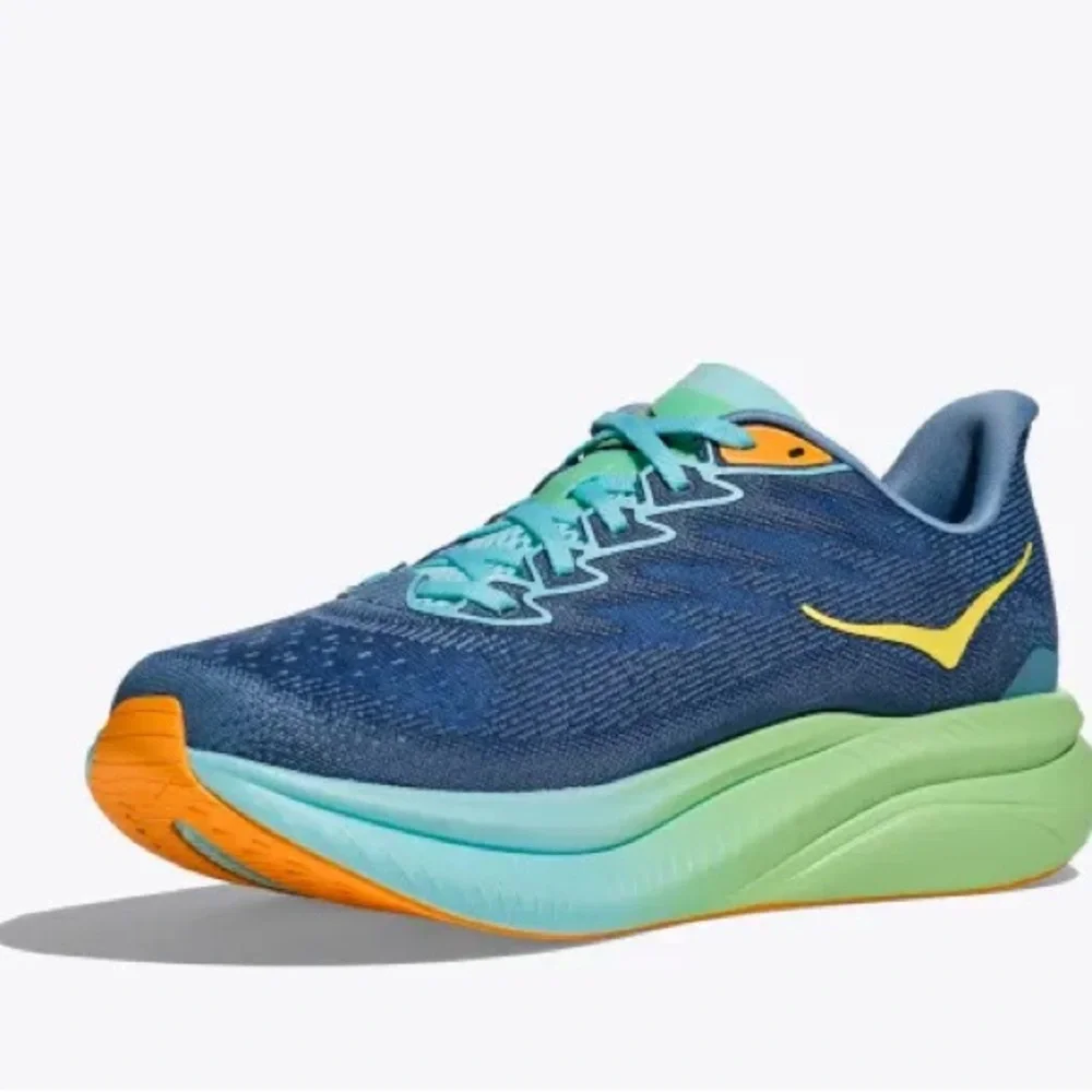 Hoka Men’s Blue and Green Running Shoes - Picture 4 of 10